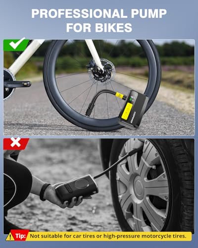 Mini Electric Bike Pump – 120 PSI Portable Tire Inflator