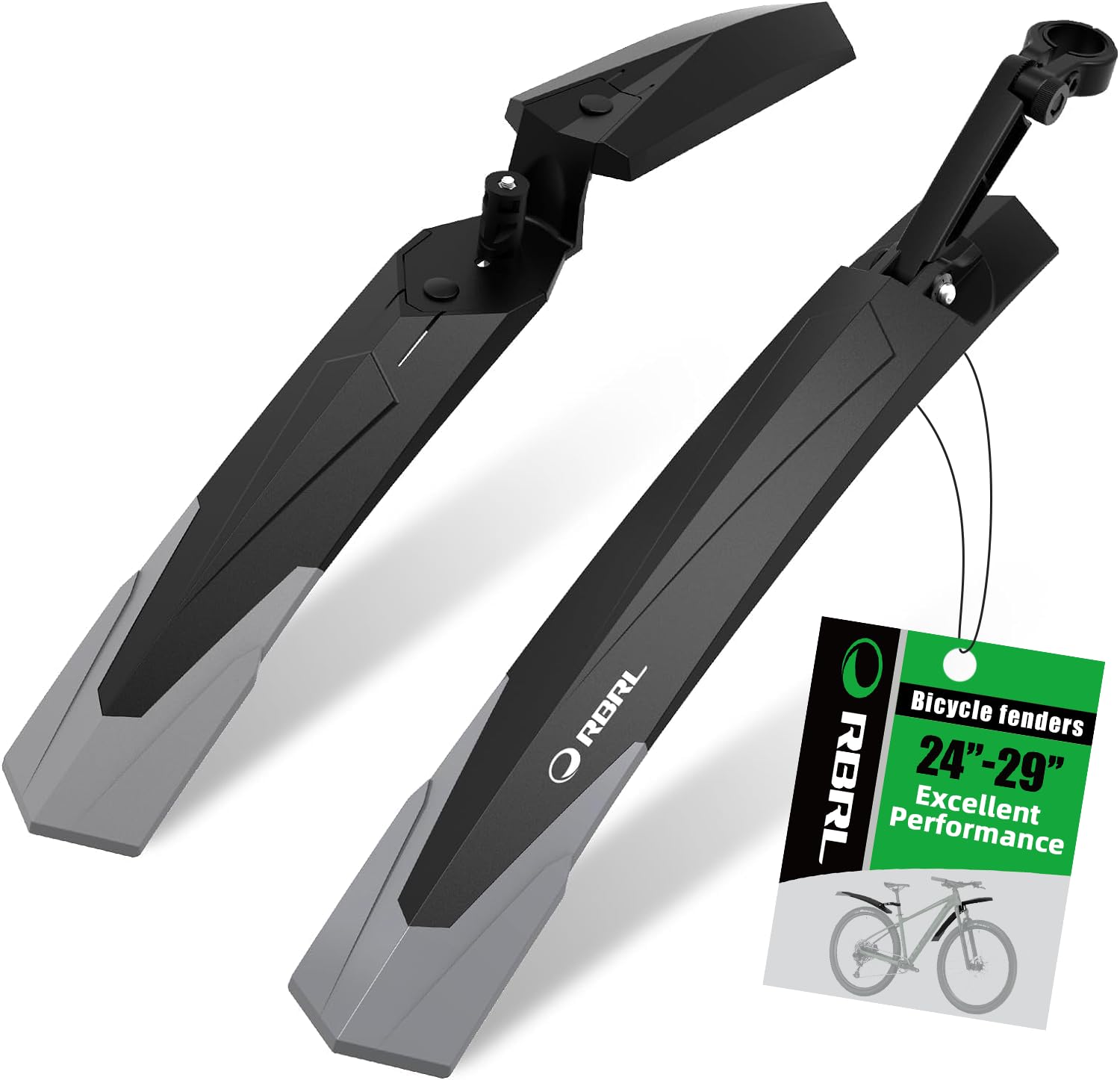 Adjustable Bike Fender Set – Universal Mud Guards 24–29"