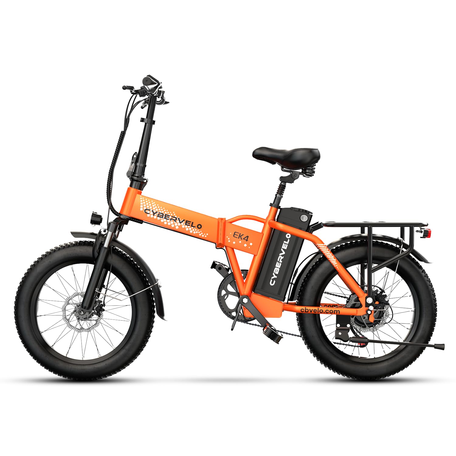 20" Folding Electric Bike – 1000W, 80-Mile Range, Fat Tire