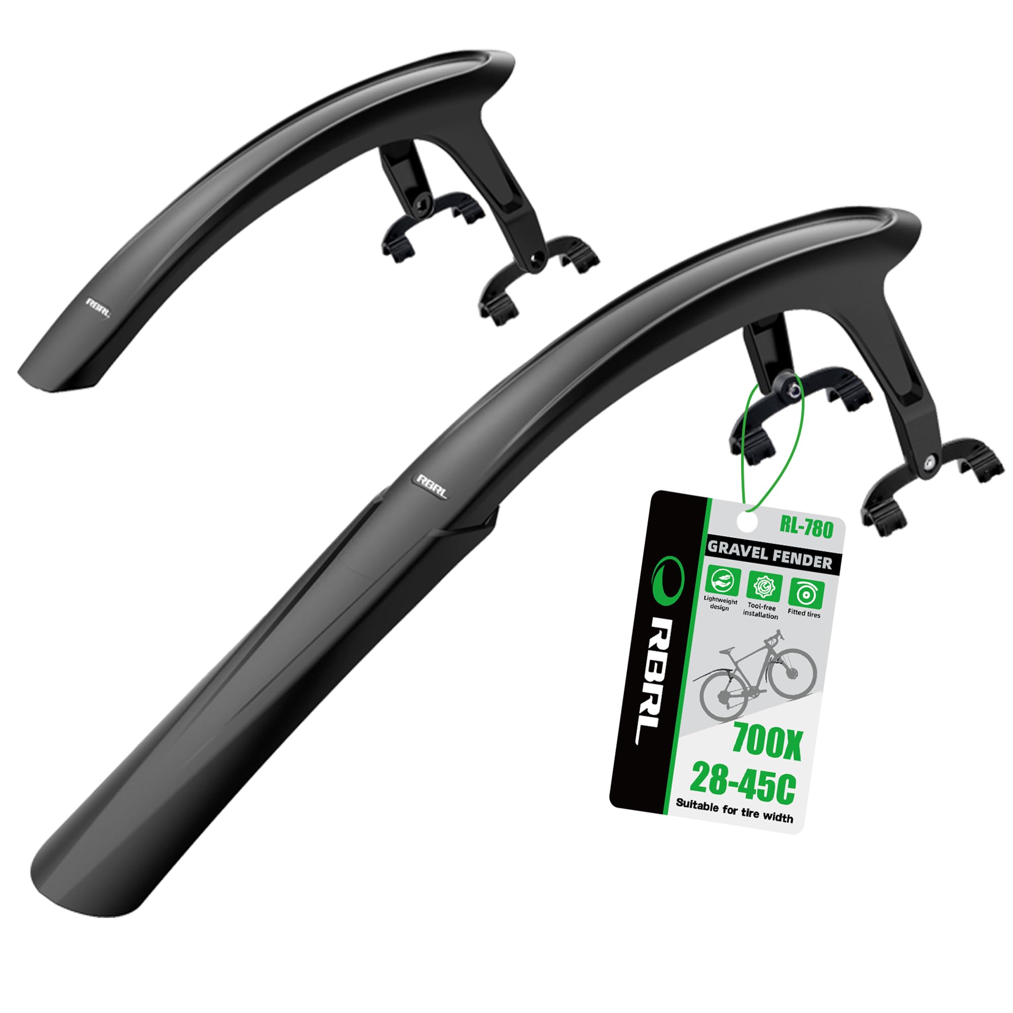 Bike Fender Set – Quick Release Mud Guards for Road & Gravel Bikes