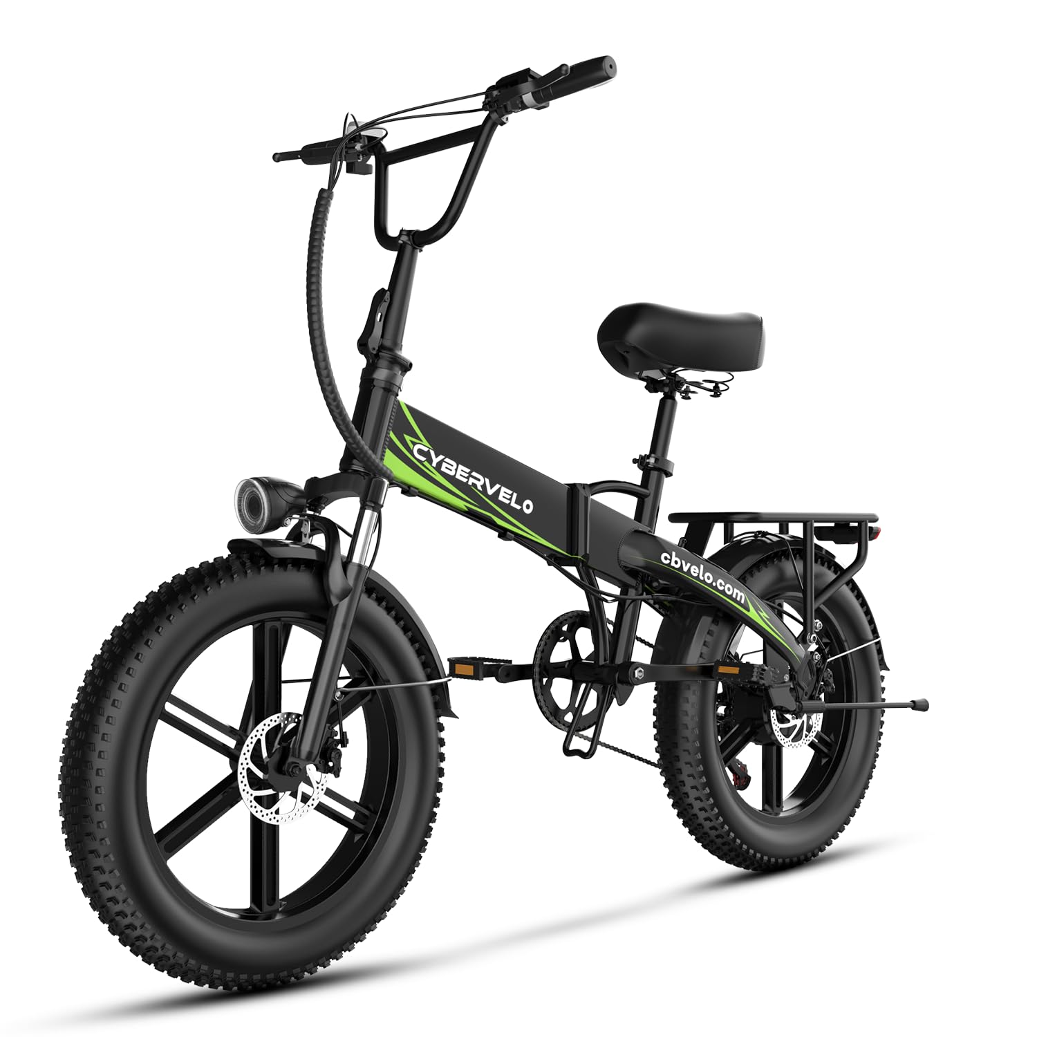 20" Folding Electric Bike – 1000W, 80-Mile Range, Fat Tire