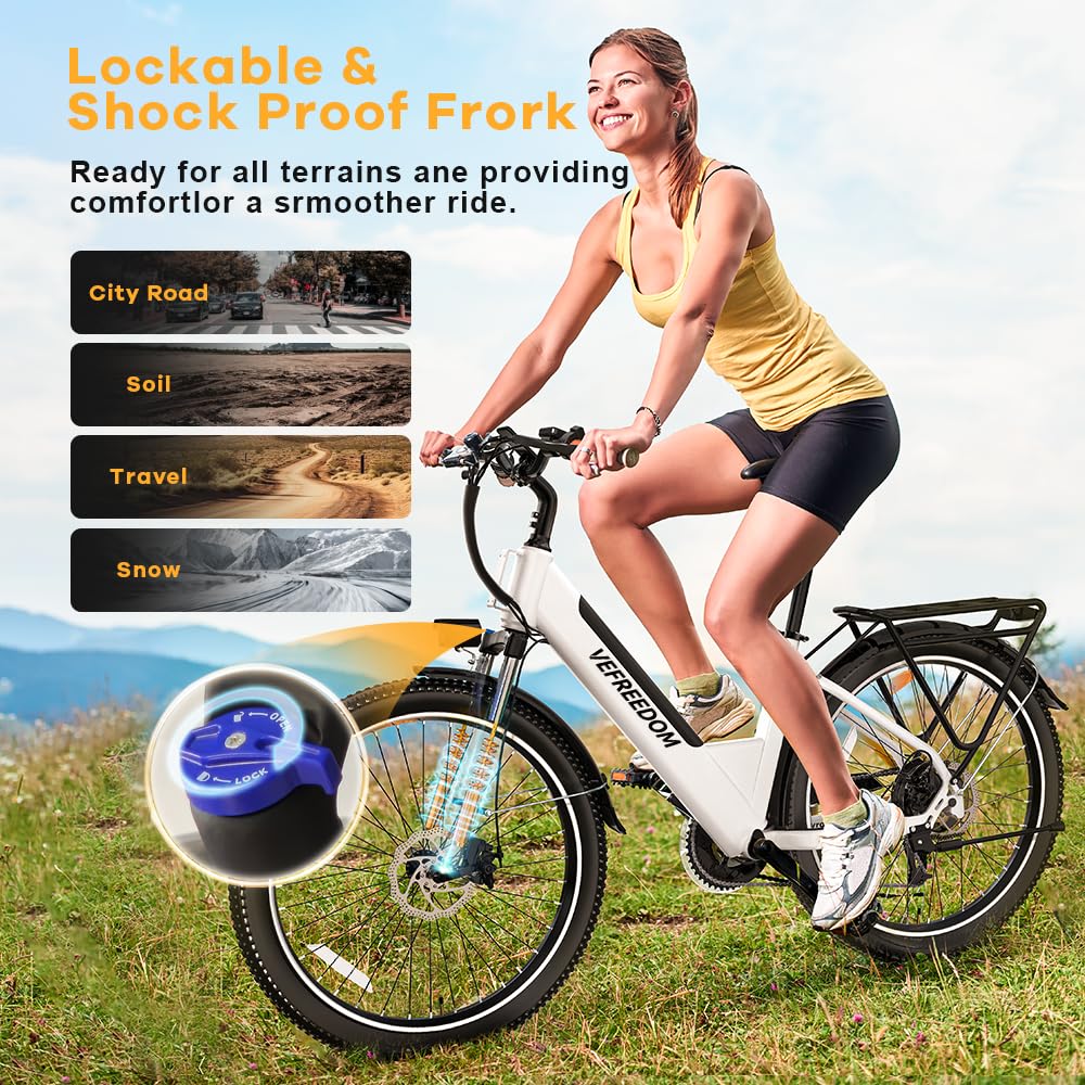 Electric Mountain Bike – 1000W/1500W, 80-Mile Range, Removable Battery