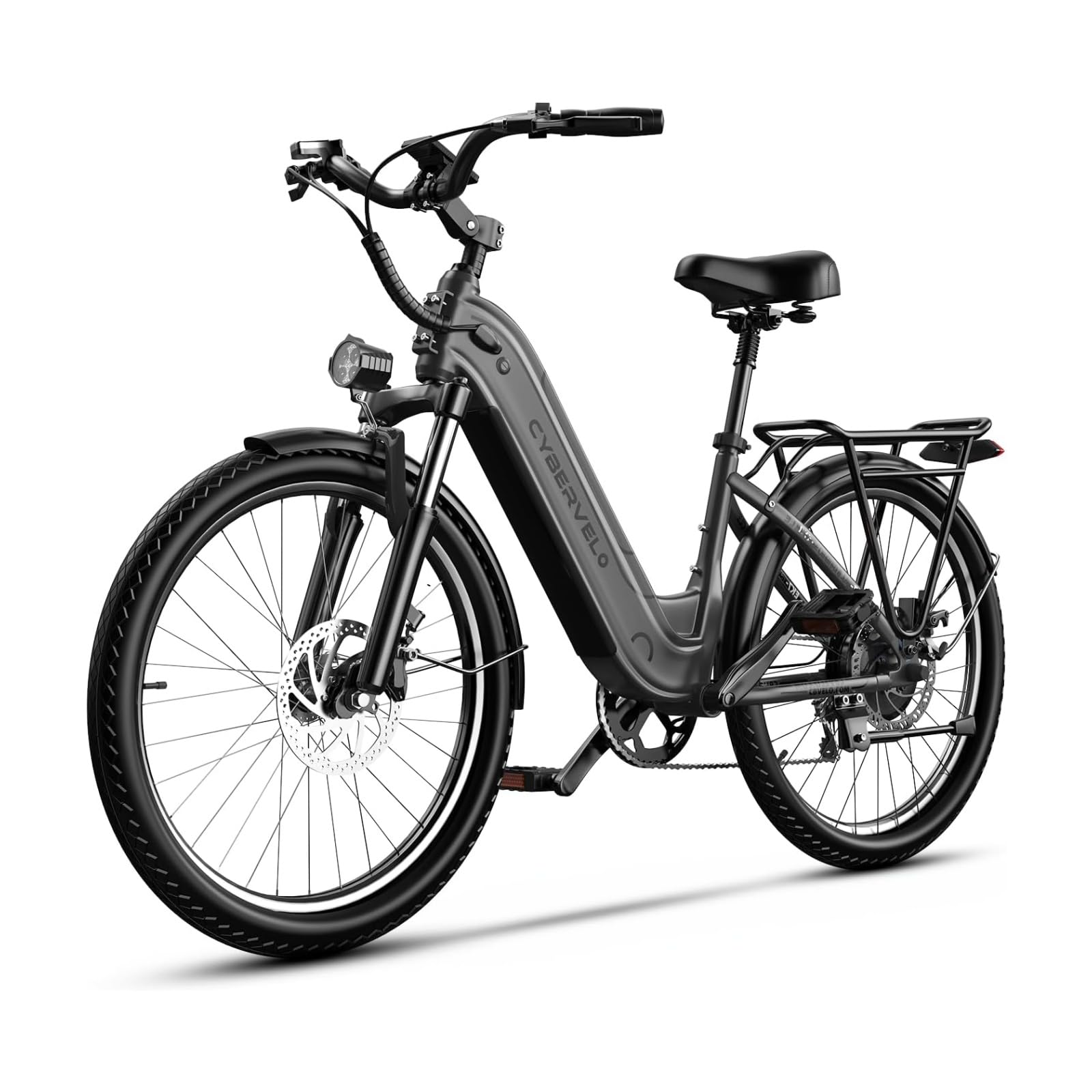 26" Electric Bike – 1000W Motor, 80-Mile Range, 7-Speed
