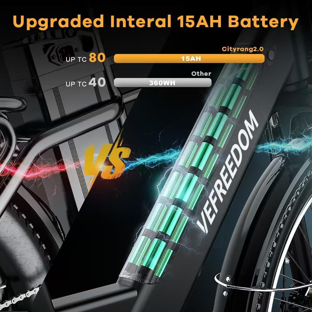 Electric Mountain Bike – 1000W/1500W, 80-Mile Range, Removable Battery