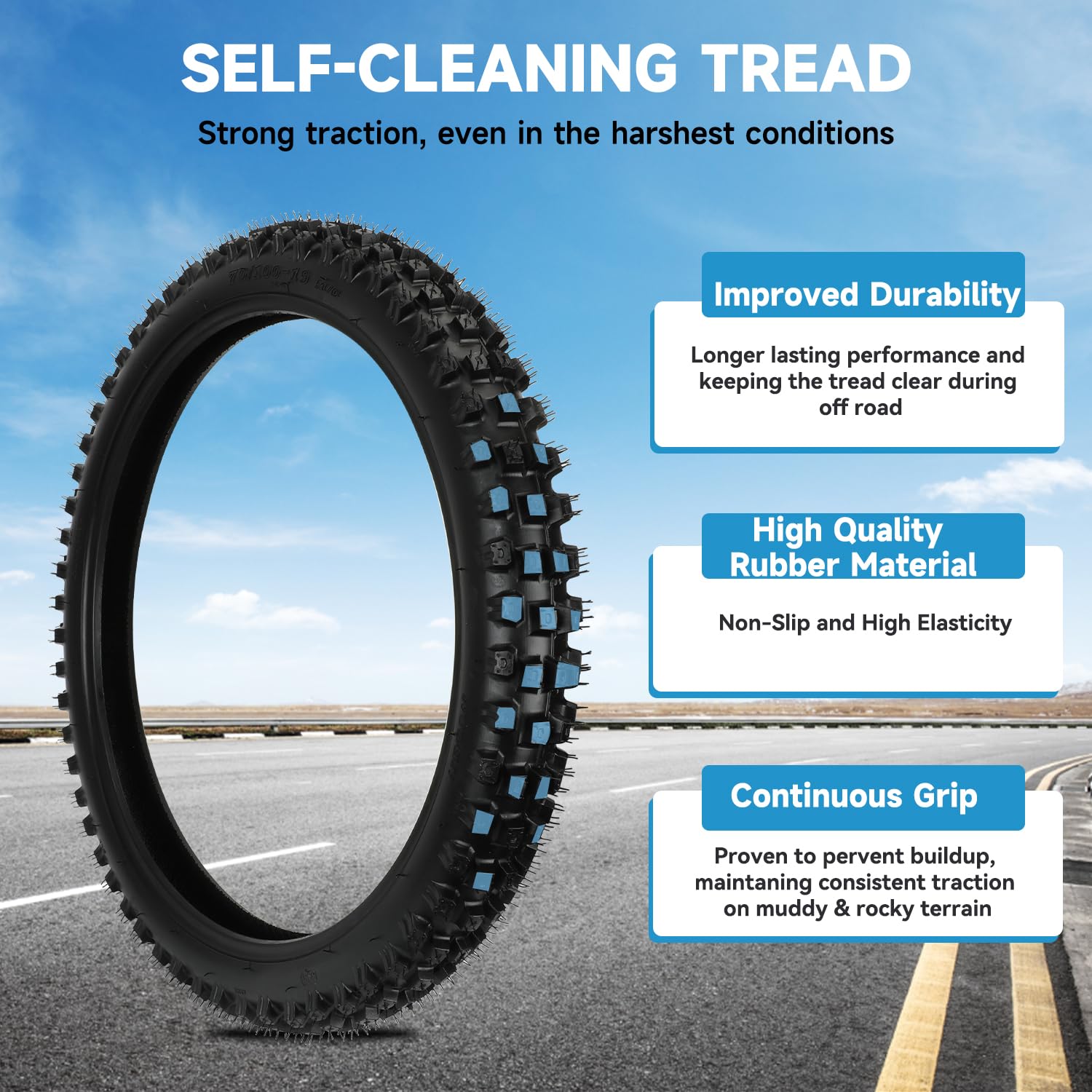 80/100-19 & 70/100-19 Dirt Bike Tire