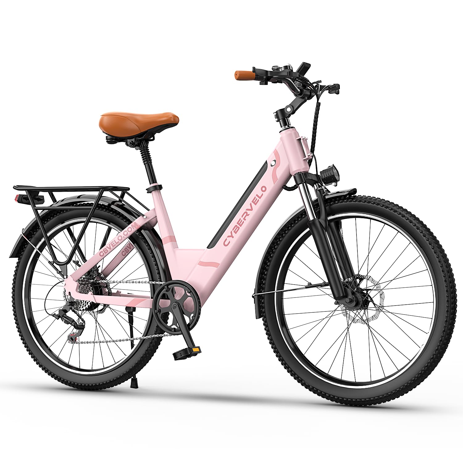 26" Electric Bike – 1000W Motor, 80-Mile Range, 7-Speed