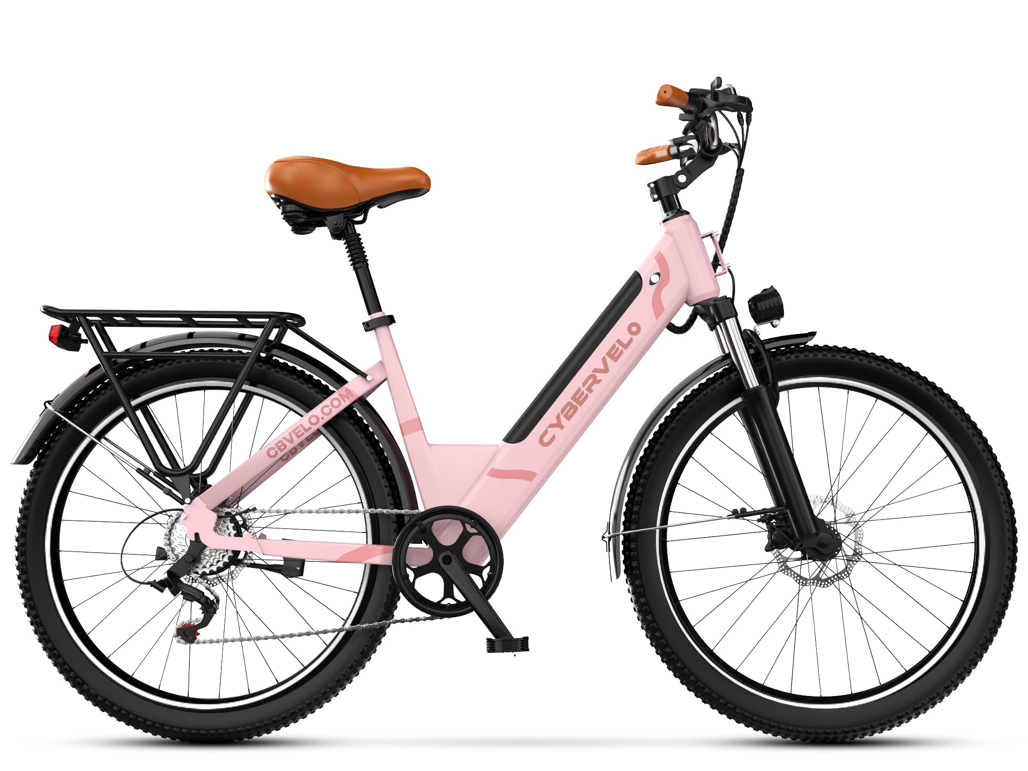 26" Electric Bike – 1000W, 48V Battery, 7-Speed