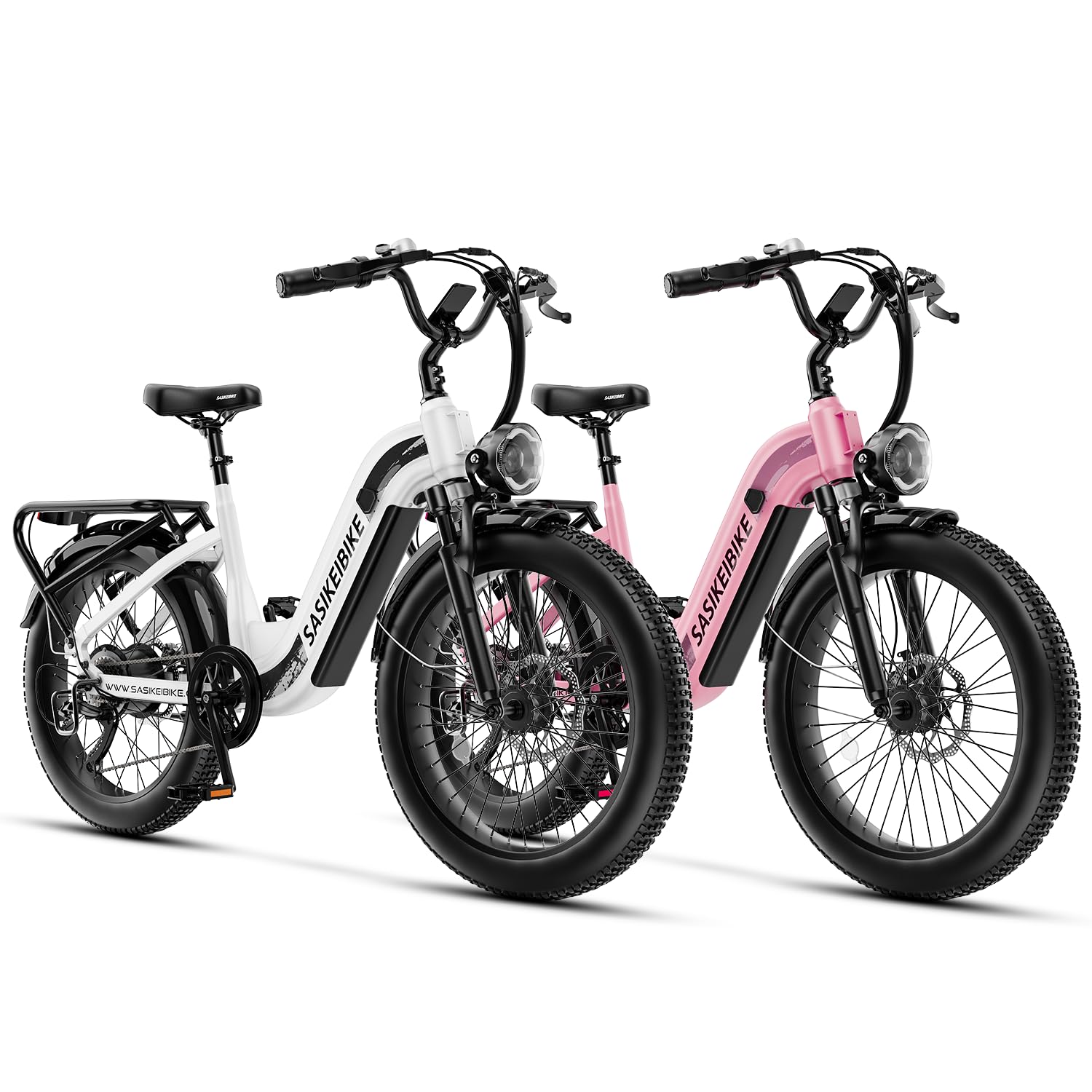 24" Fat Tire Electric Bike – 1500W, Step-Through, Removable Battery