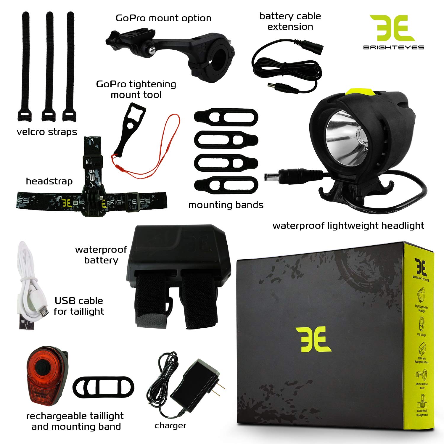 1800 Lumen Bike Light Set – USB Rechargeable