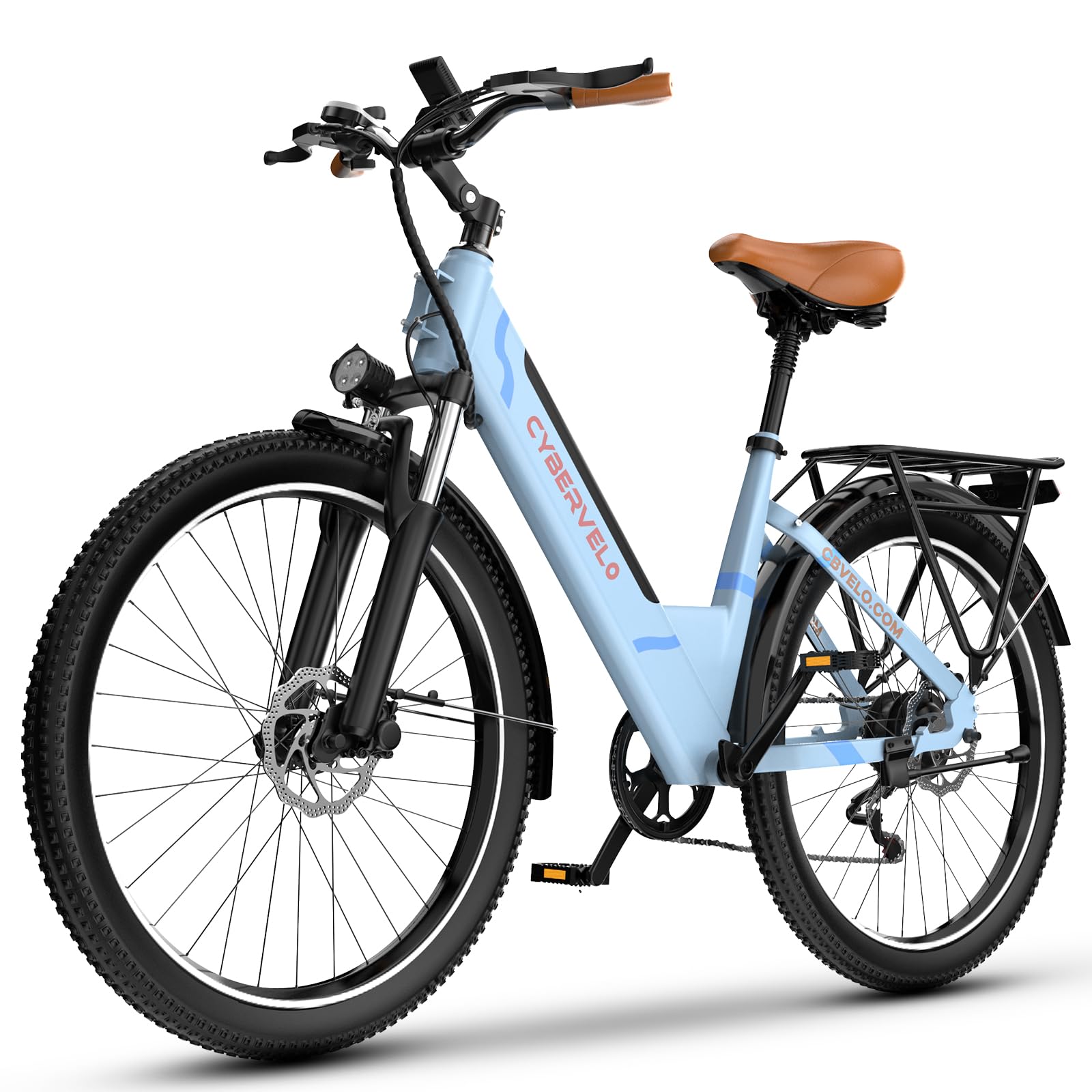 26" Electric Bike – 1000W Motor, 80-Mile Range, 7-Speed