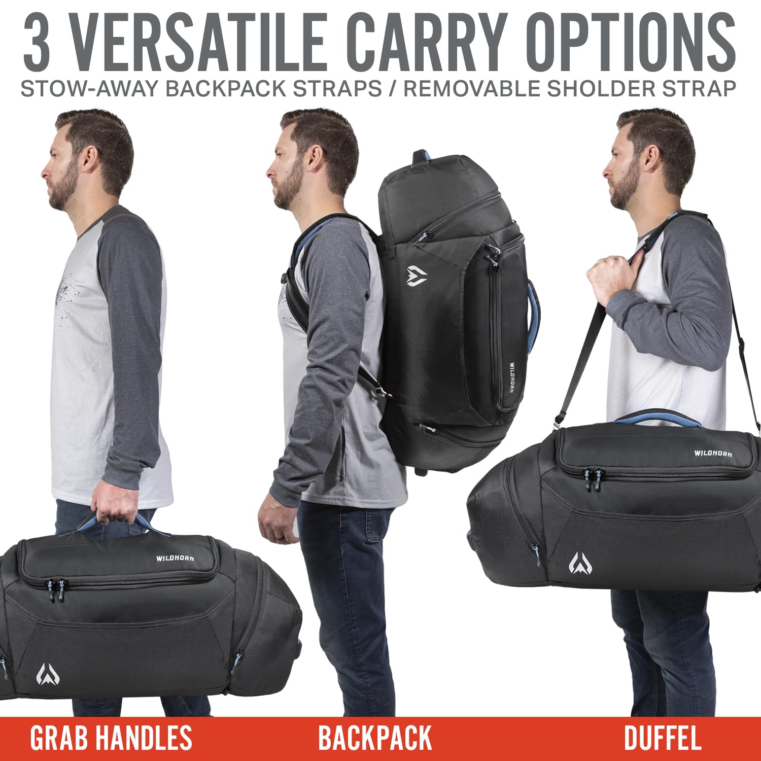 70L MTB Duffle Bag – Lightweight Travel & Gear Bag