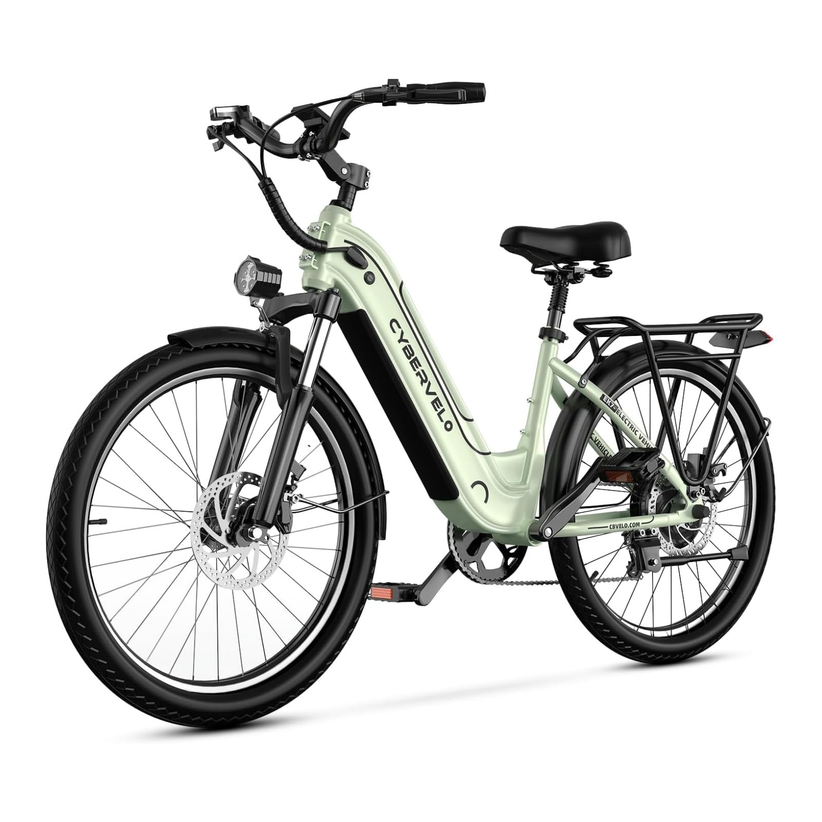 26" Electric Bike – 1000W Motor, 80-Mile Range, 7-Speed