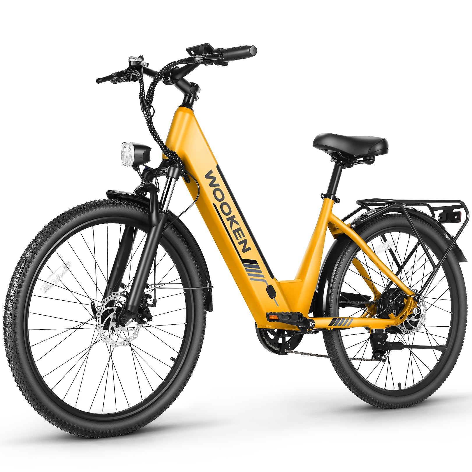 26" Step-Through Electric Bike – 1000W Motor, Removable Battery, 7-Speed