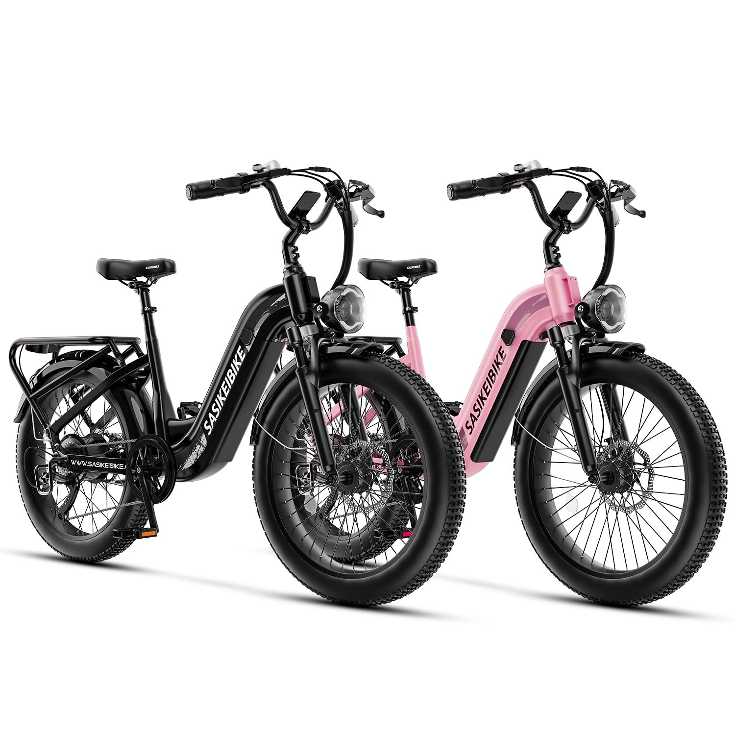24" Fat Tire Electric Bike – 1500W, Step-Through, Removable Battery