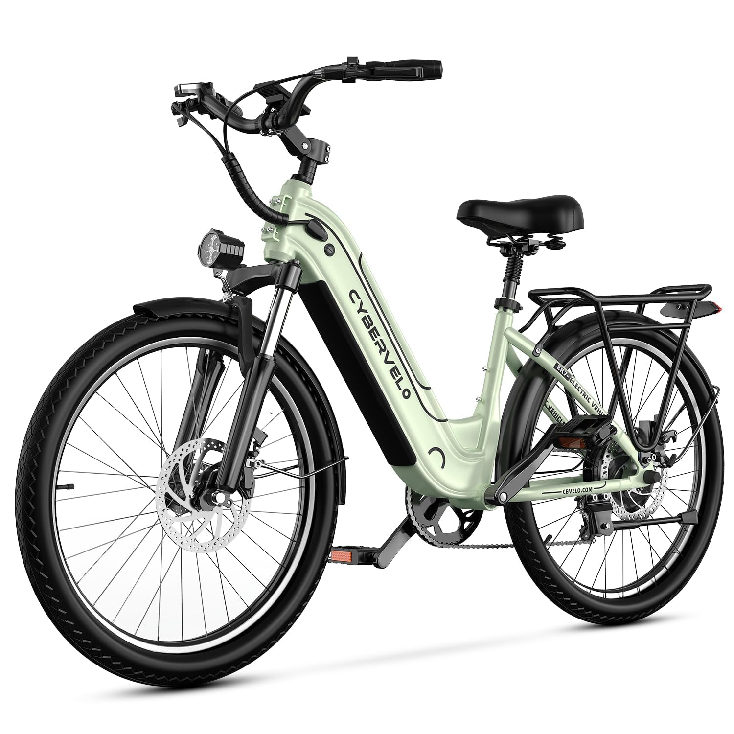 26" Electric Bike – 1000W, 48V Battery, 7-Speed