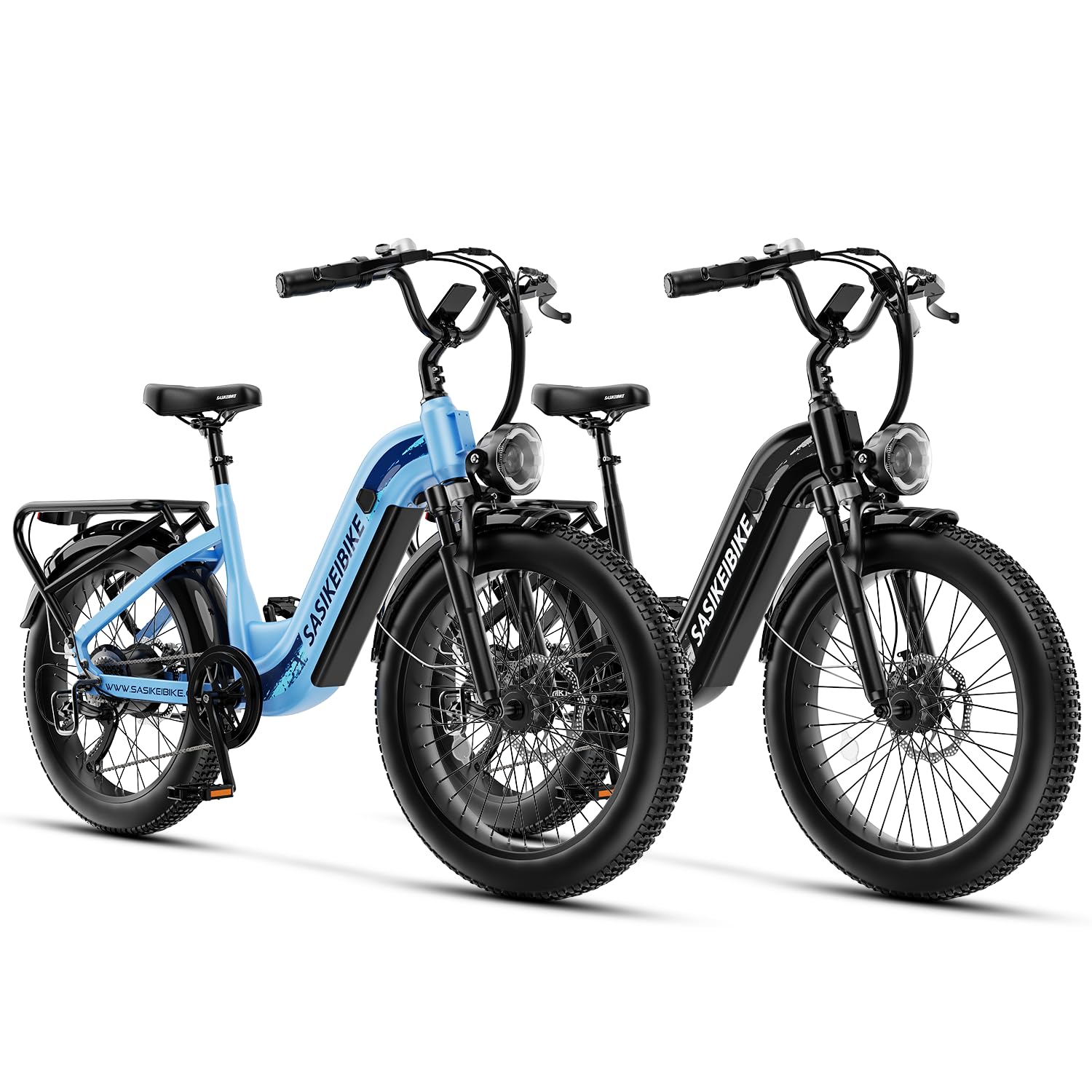 24" Fat Tire Electric Bike – 1500W, Step-Through, Removable Battery