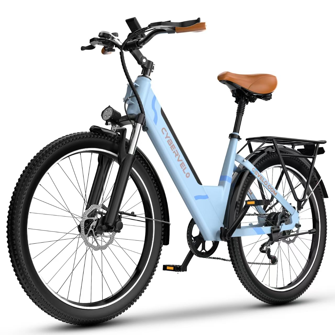 26" Electric Bike – 1000W Motor, 80-Mile Range, 7-Speed