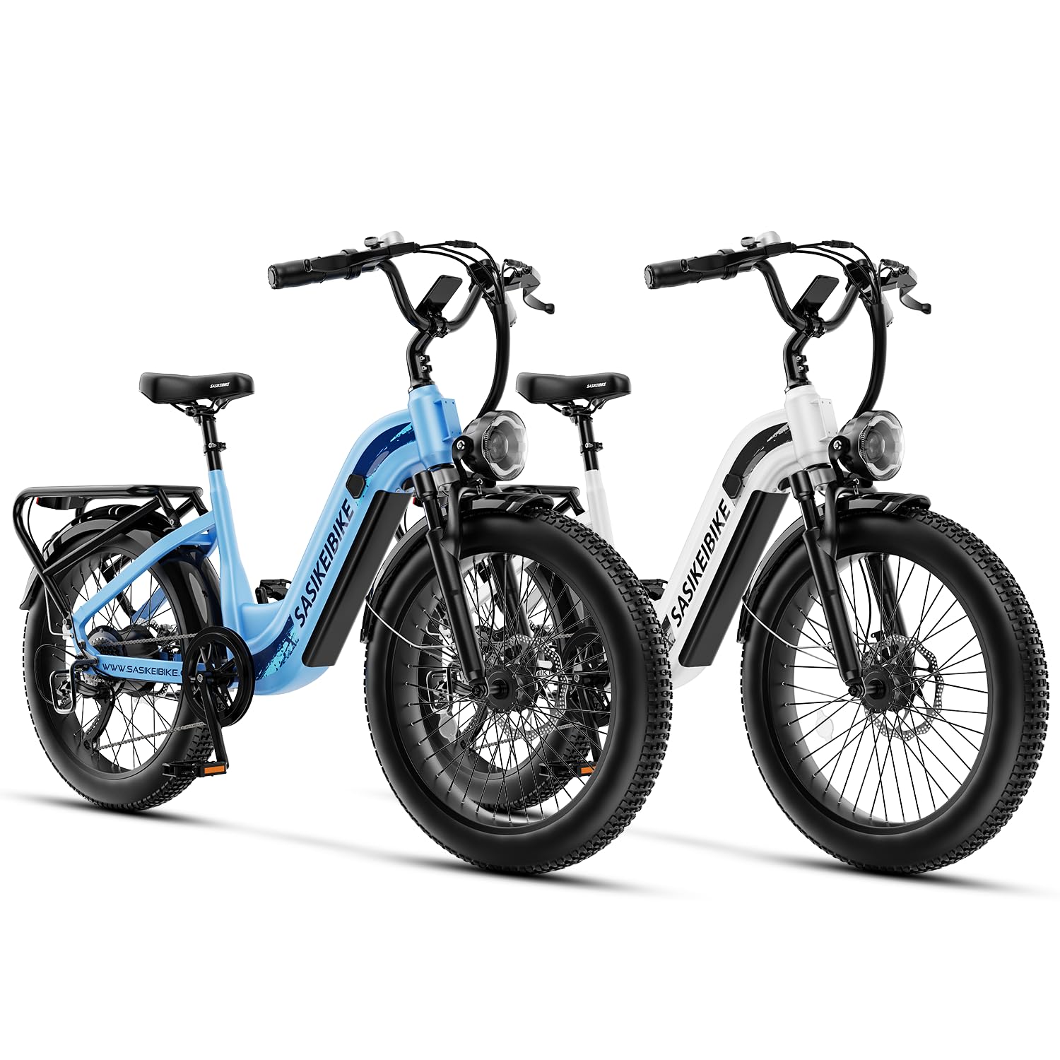 24" Fat Tire Electric Bike – 1500W, Step-Through, Removable Battery