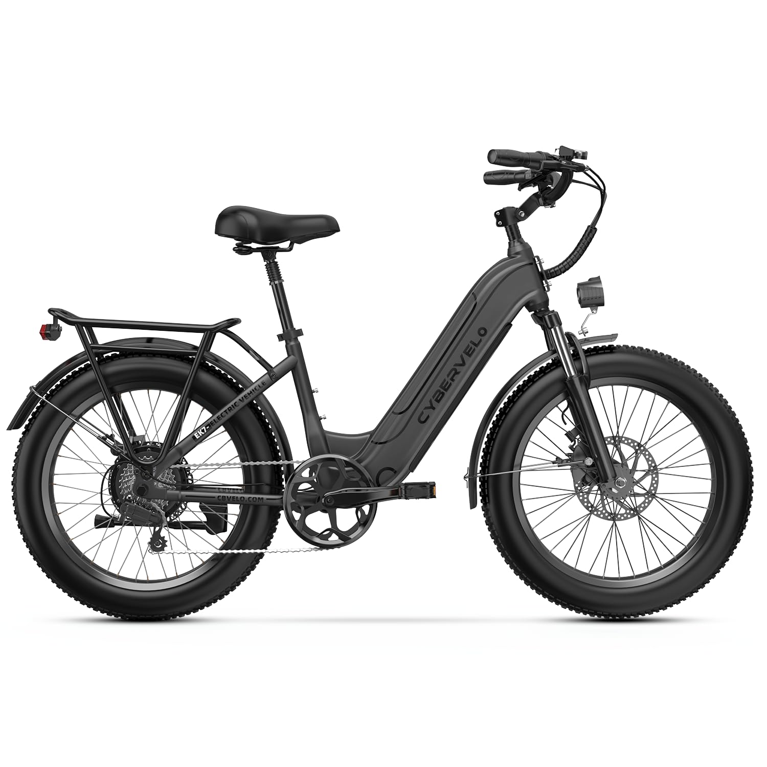 26" Electric Bike – 1000W, 48V Battery, 7-Speed