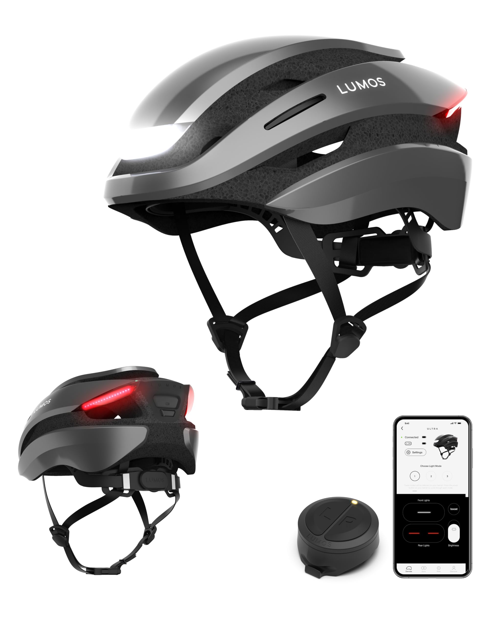 Smart Bike Helmet – LED Lights, Turn Signals