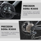 Carbon Road Bike – T800 Frame, 18-Speed, Disc Brakes
