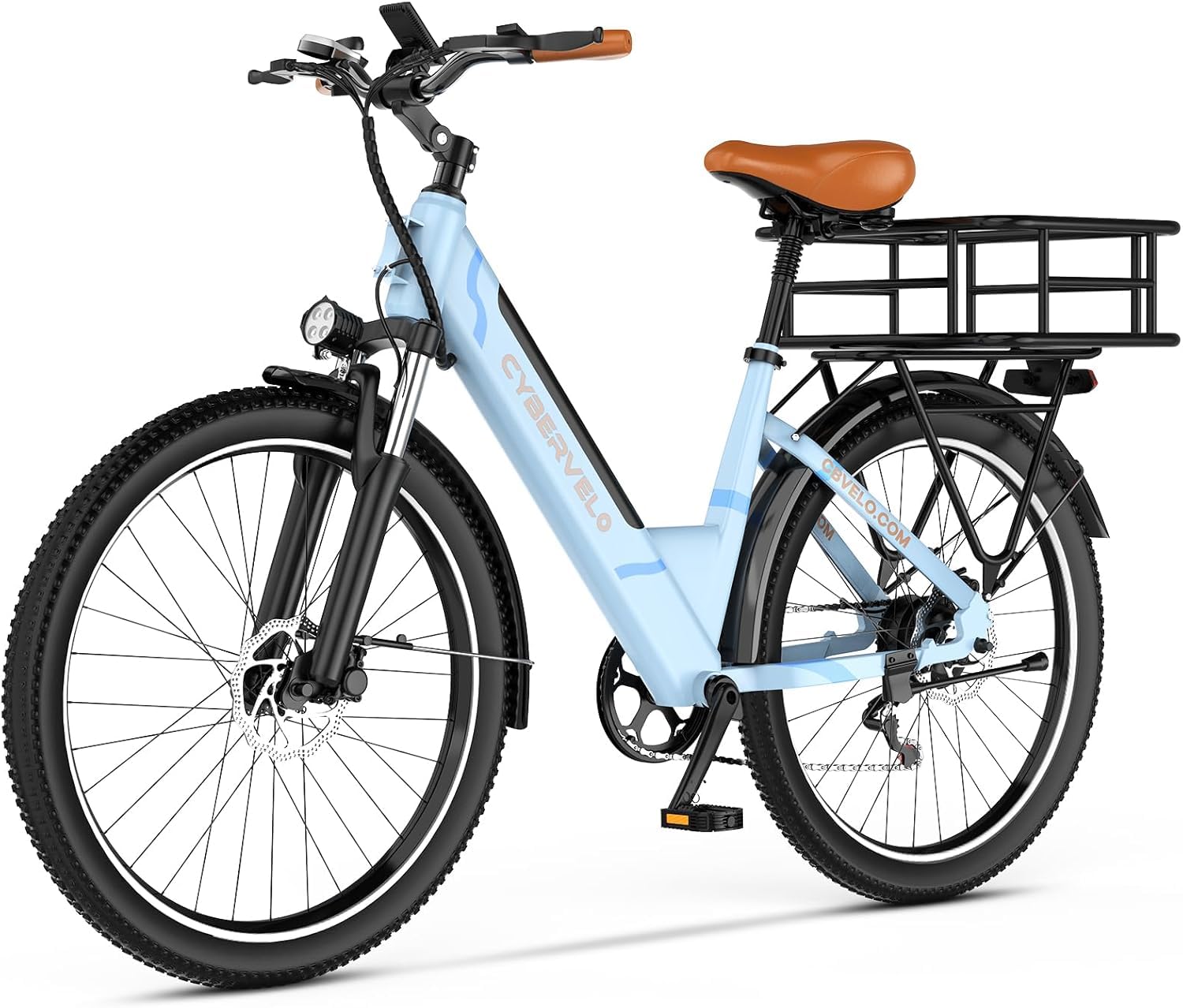 26" Electric Bike – 1000W Motor, 80-Mile Range, 7-Speed
