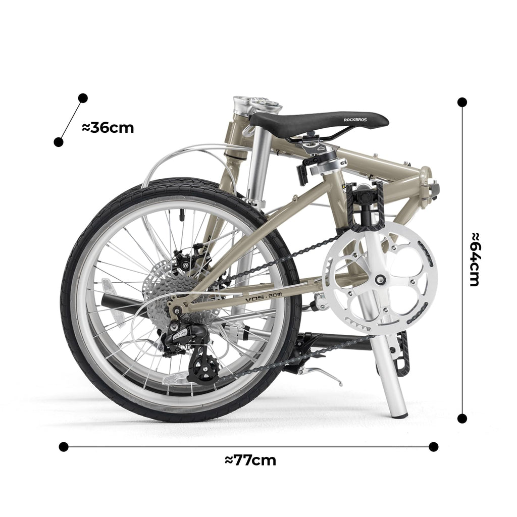 20" Folding Bike – Shimano 8-Speed, Disc Brakes