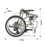 20" Folding Bike – Shimano 8-Speed, Disc Brakes