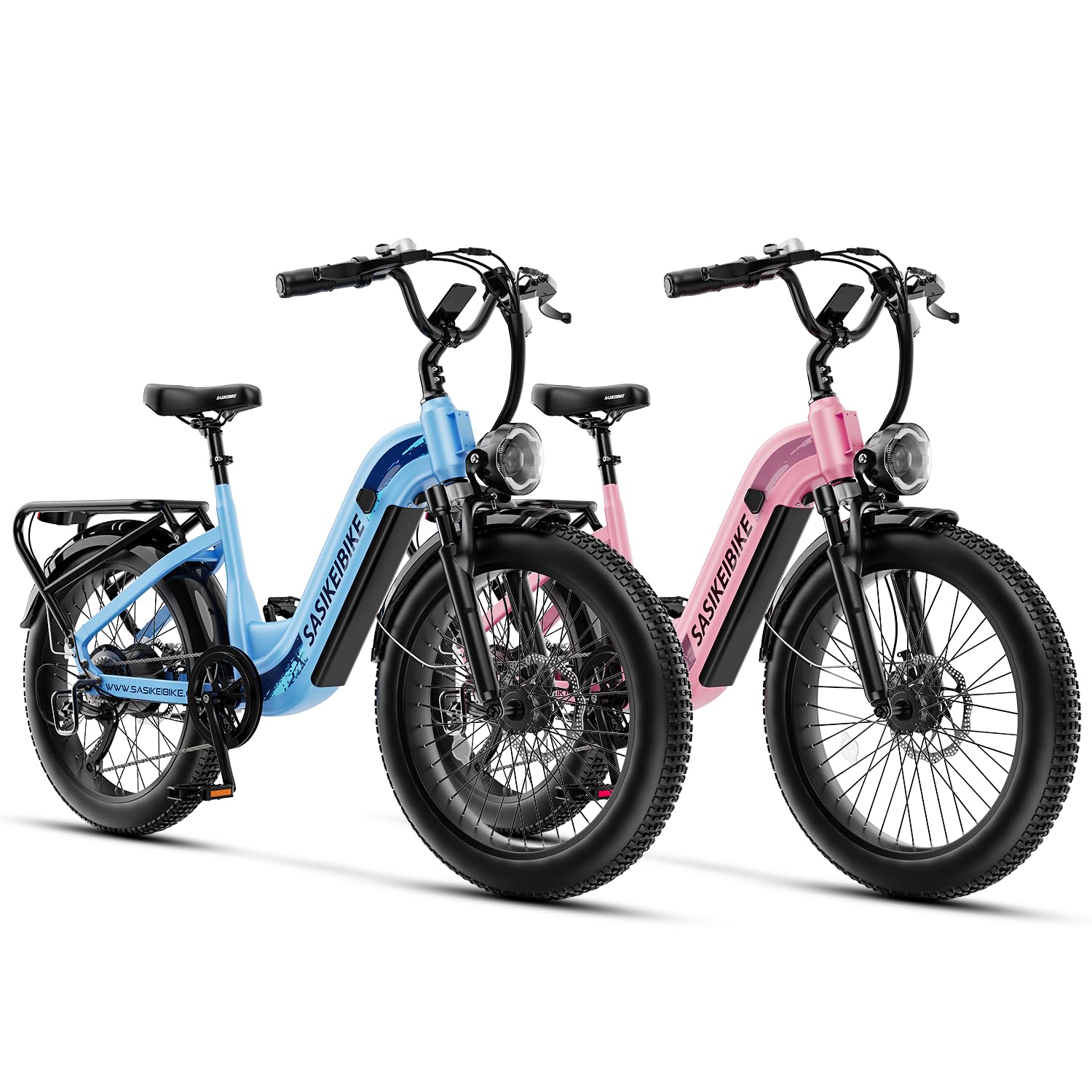 24" Fat Tire Electric Bike – 1500W, Step-Through, Removable Battery
