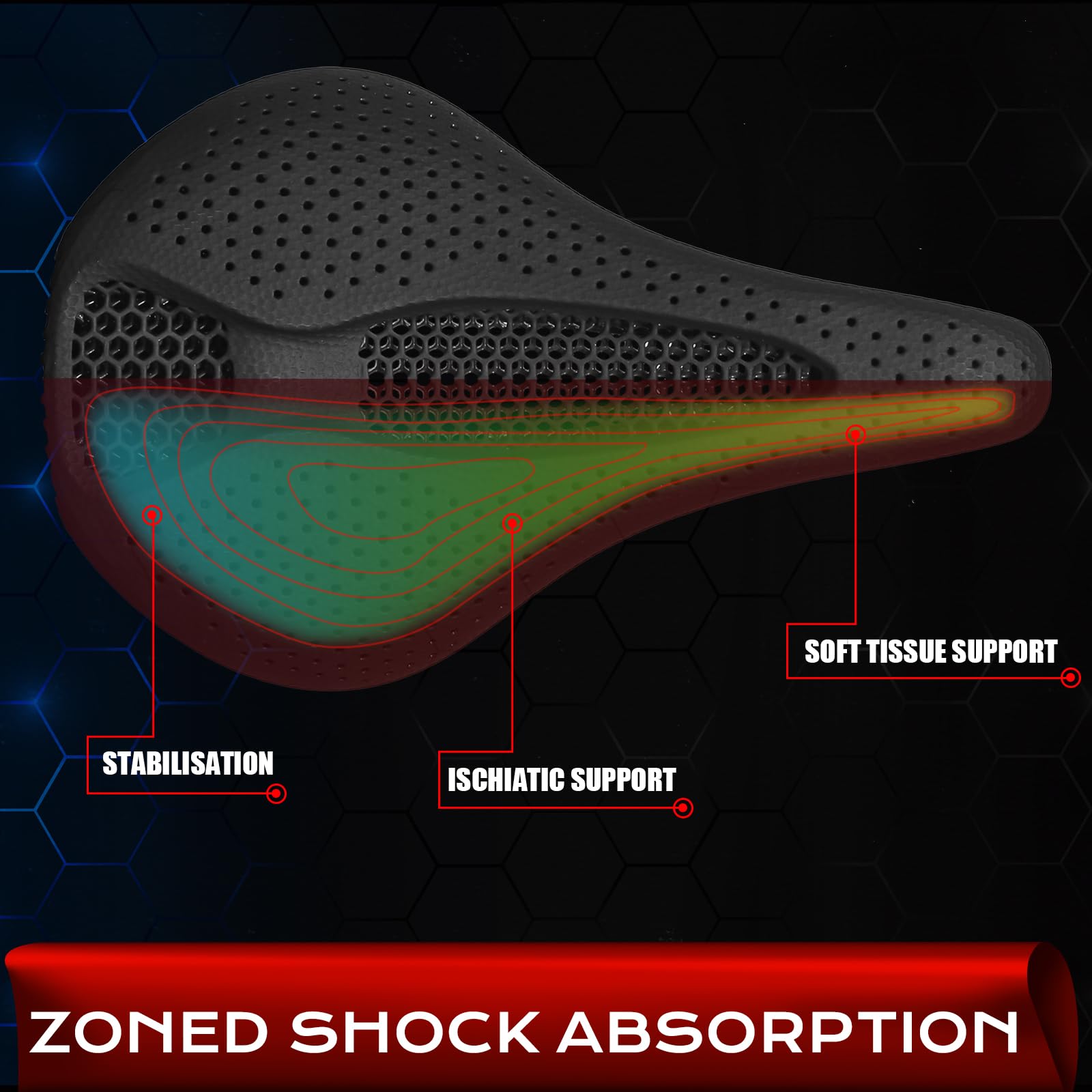3D Printed Bike Saddle – Comfortable MTB & Road Seat