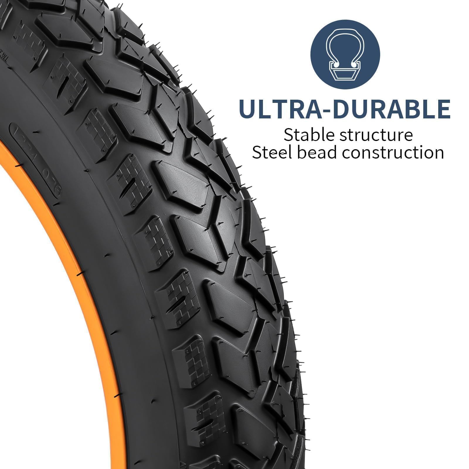26x4 E-Bike Fat Tire Set – Heavy Duty All-Terrain Tires & Tubes