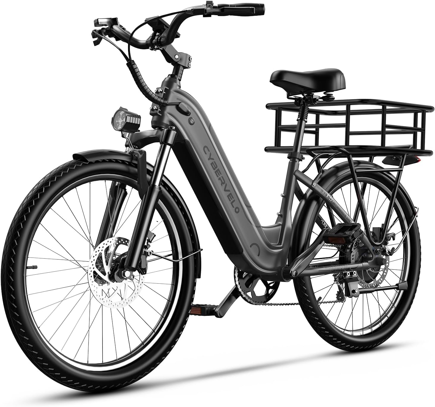 26" Electric Bike – 1000W Motor, 80-Mile Range, 7-Speed