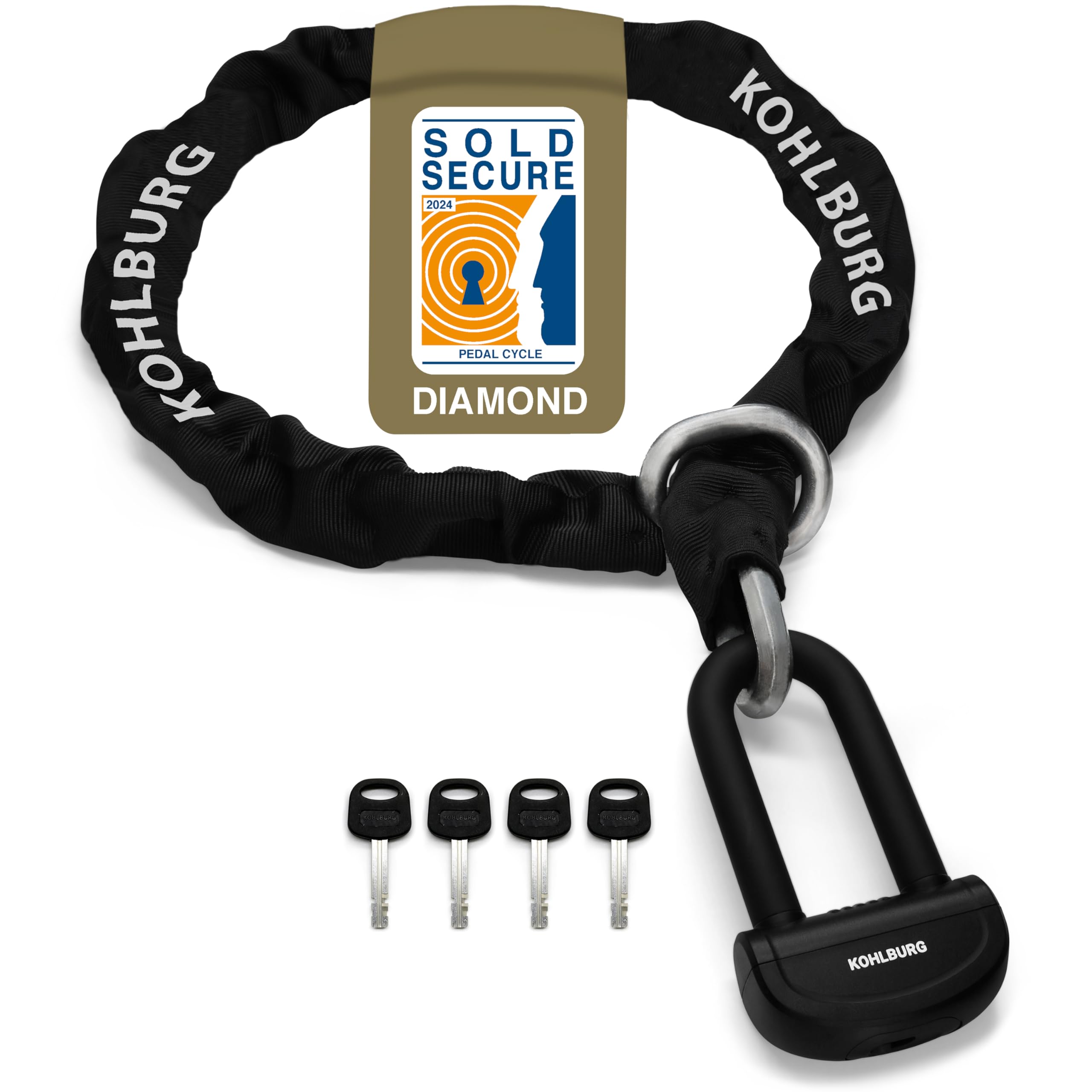 Heavy Duty Security Chain Lock – 5 ft Anti-Theft Steel Chain