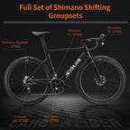 T800 Carbon Road Bike – Shimano 105, 22-Speed, Disc Brakes