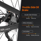 T800 Carbon Road Bike – Shimano 105, 22-Speed, Disc Brakes