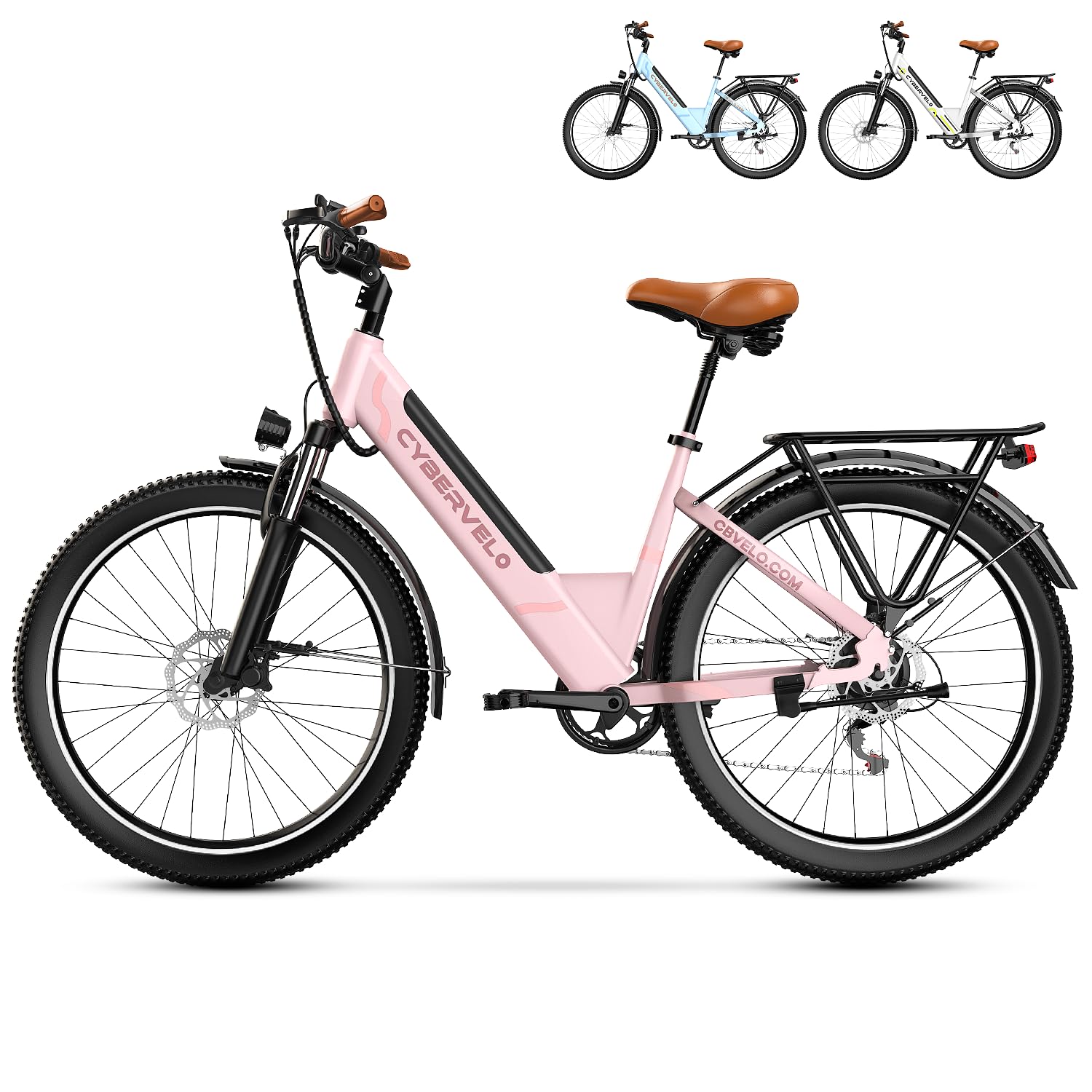 26" Electric Bike – 1000W, 48V Battery, 7-Speed