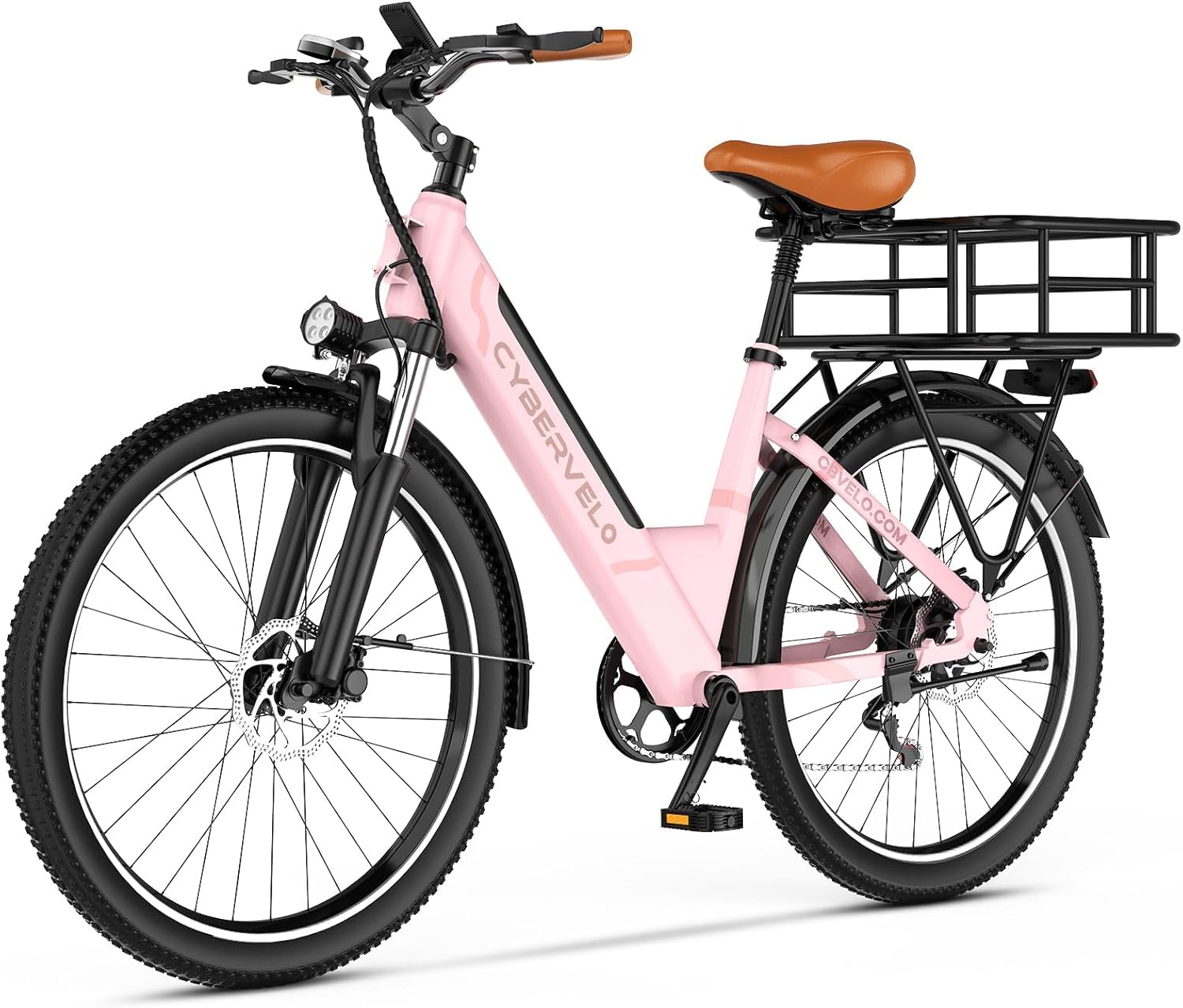 26" Electric Bike – 1000W Motor, 80-Mile Range, 7-Speed