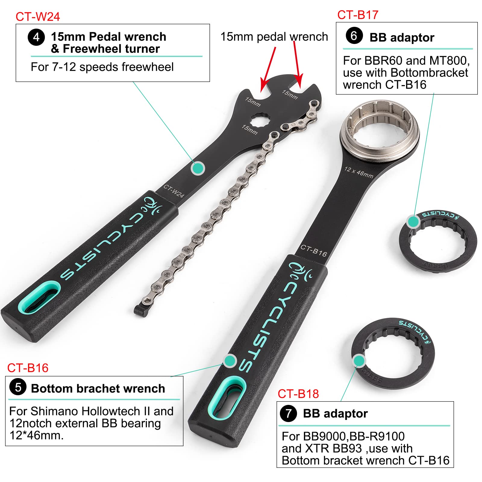 27-Piece Bike Tool Kit – Bicycle Repair Set with Case