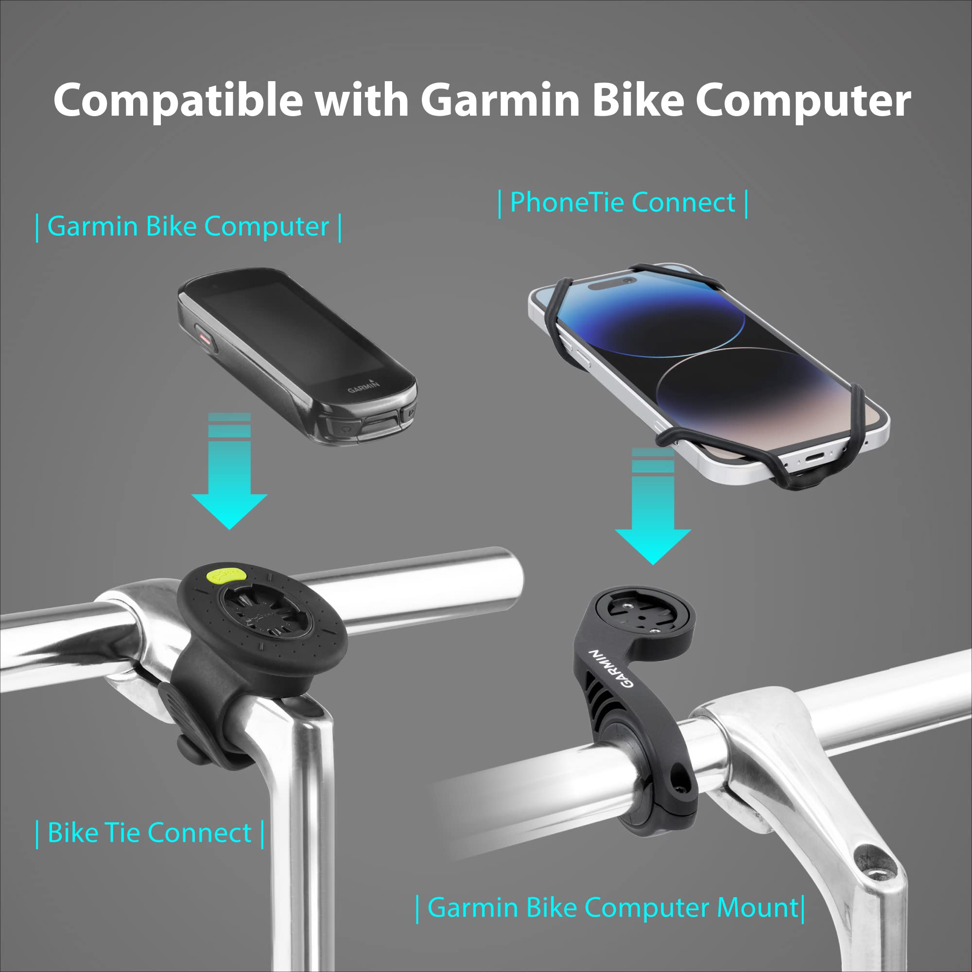 Bike Phone Mount – Detachable 360° Silicone Holder