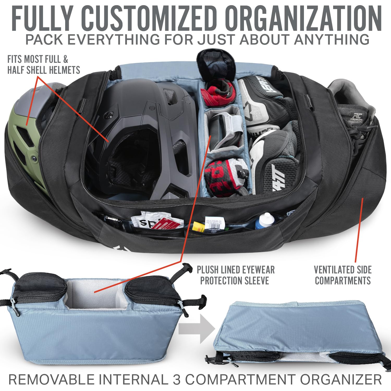 70L MTB Duffle Bag – Lightweight Travel & Gear Bag