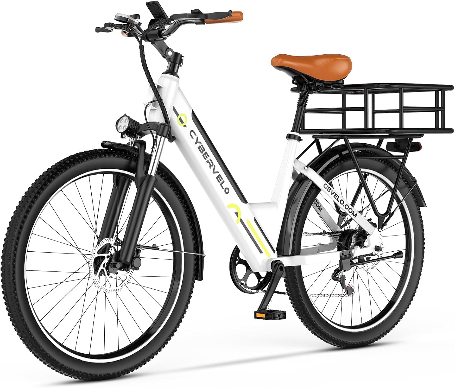 26" Electric Bike – 1000W Motor, 80-Mile Range, 7-Speed