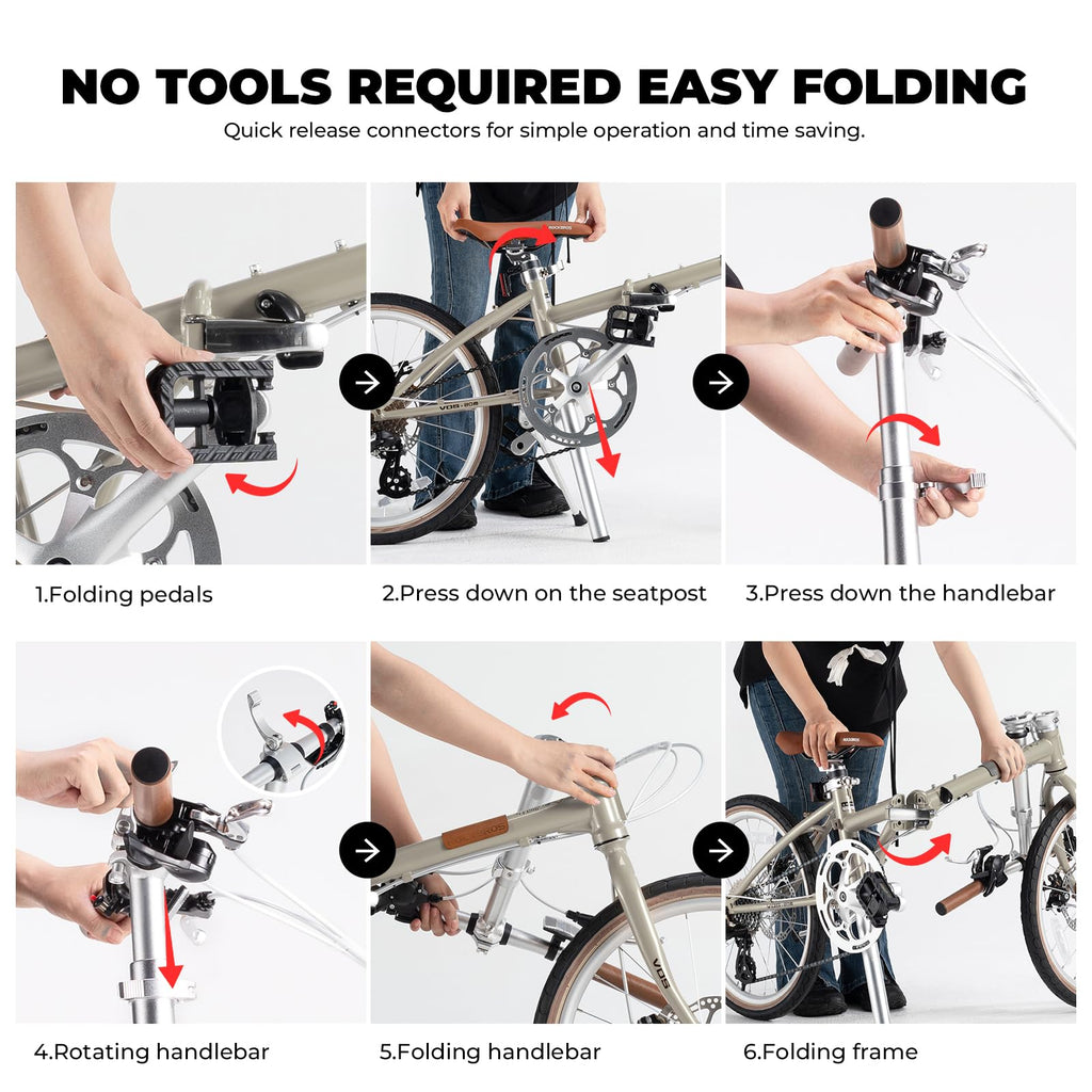 20" Folding Bike – Shimano 8-Speed, Disc Brakes