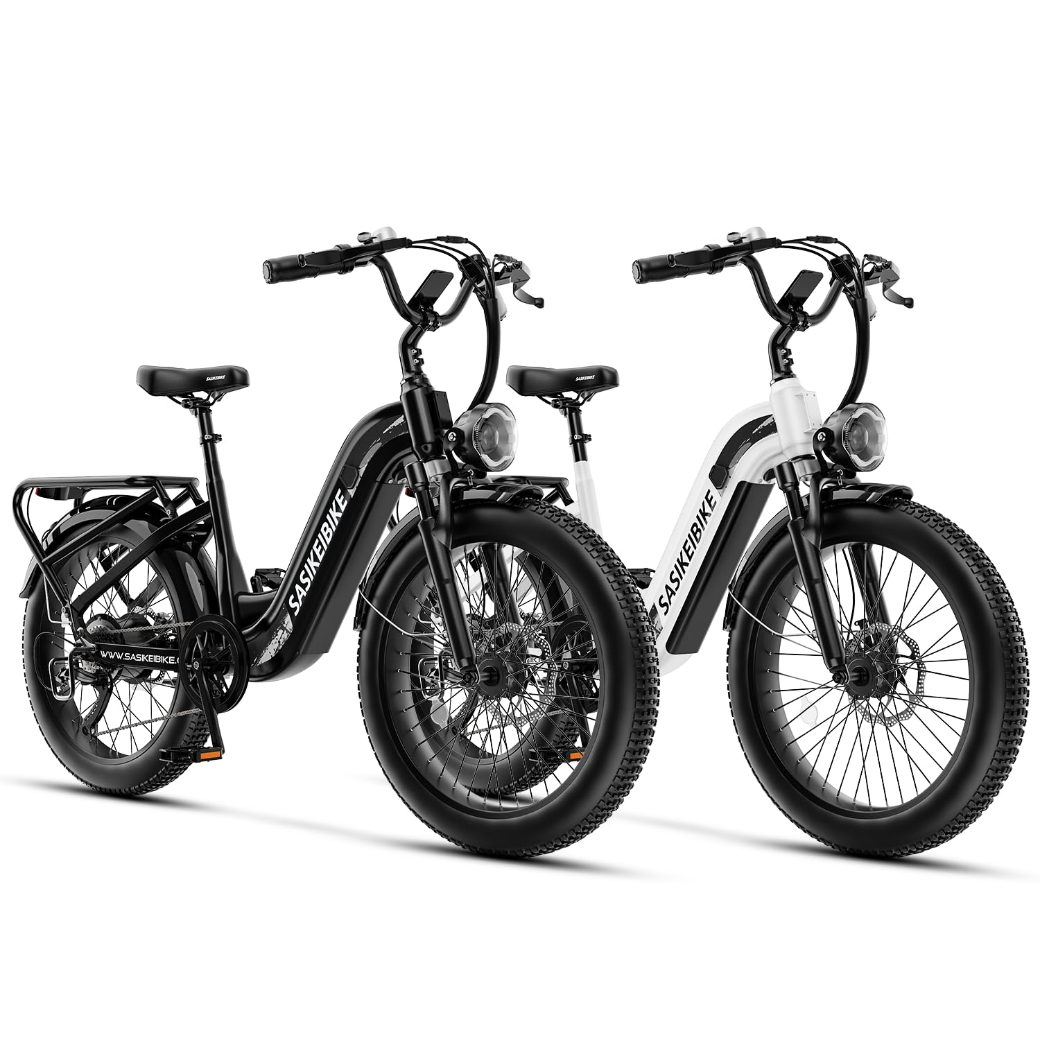 24" Fat Tire Electric Bike – 1500W, Step-Through, Removable Battery
