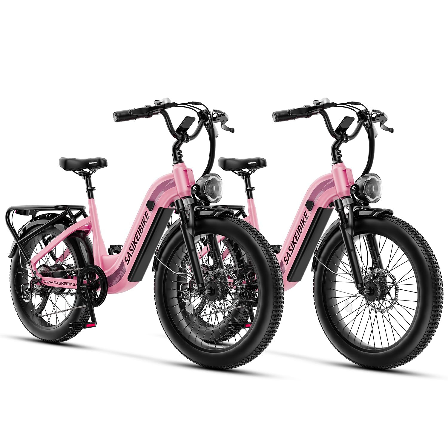 24" Fat Tire Electric Bike – 1500W, Step-Through, Removable Battery