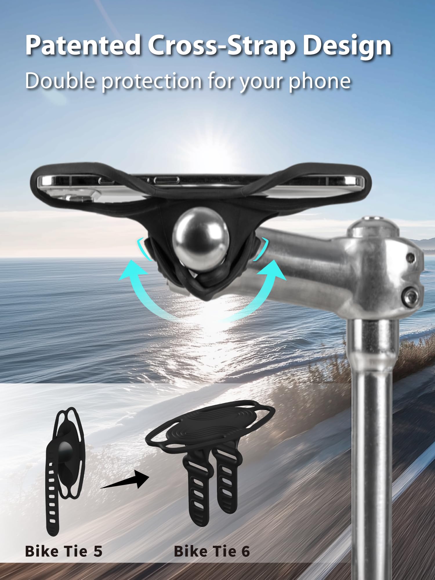Bike Phone Mount – Shock-Absorbing Silicone Holder