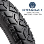 20" E-Bike Fat Tire Set – Heavy Duty All-Terrain Tires & Tubes
