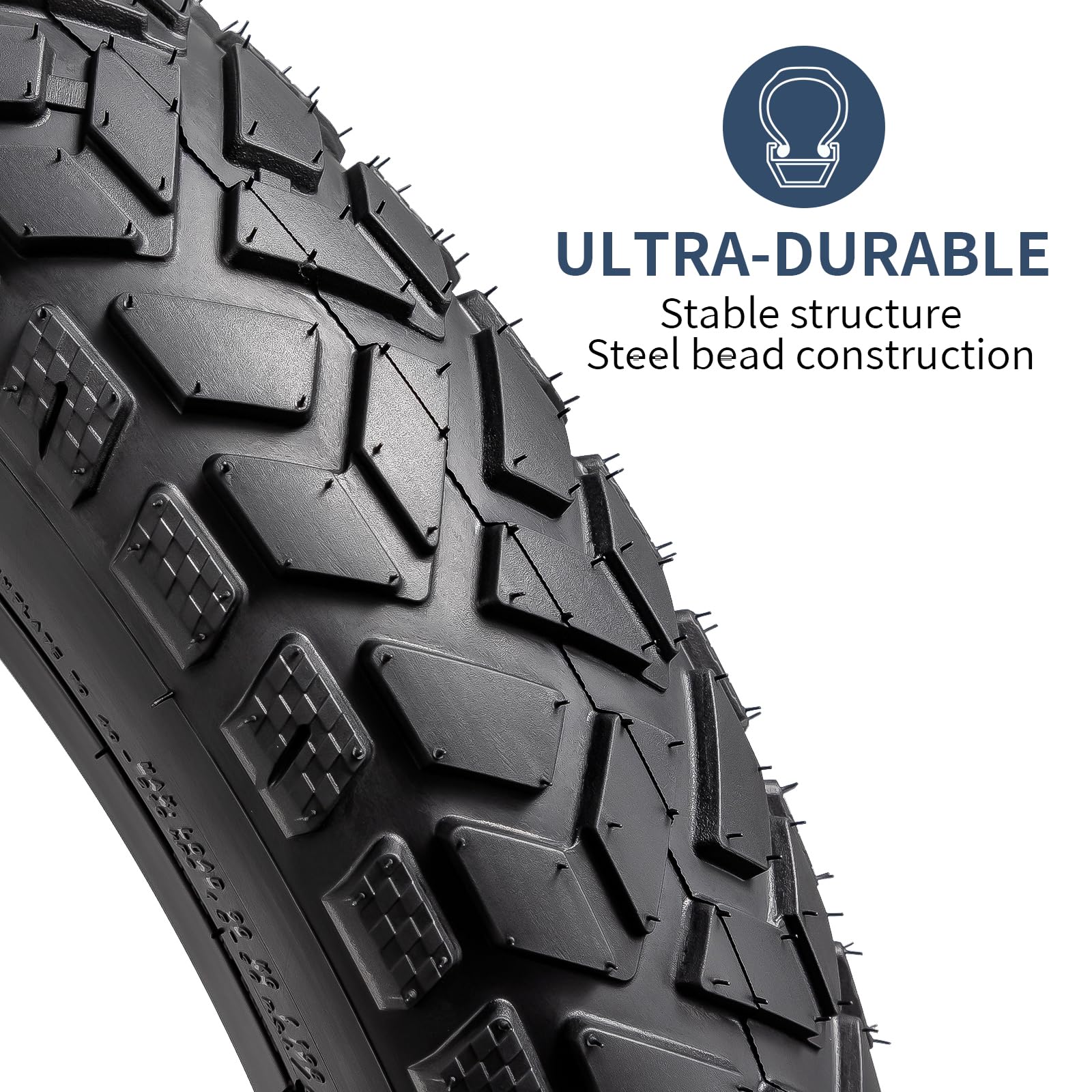 20" E-Bike Fat Tire Set – Heavy Duty All-Terrain Tires & Tubes