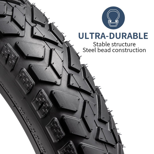 20" E-Bike Fat Tire Set – Heavy Duty All-Terrain Tires & Tubes