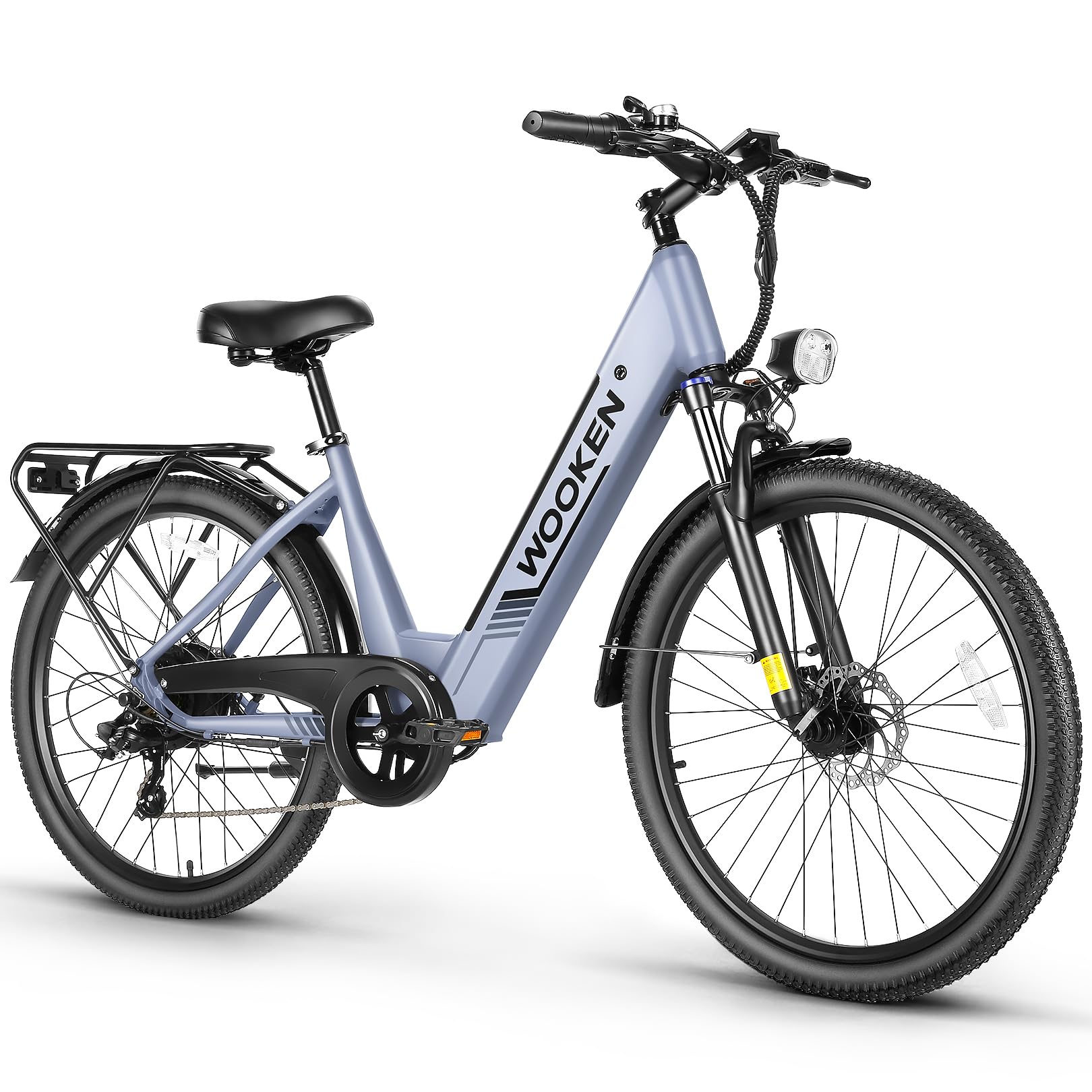 26" Step-Through Electric Bike – 1000W Motor, Removable Battery, 7-Speed