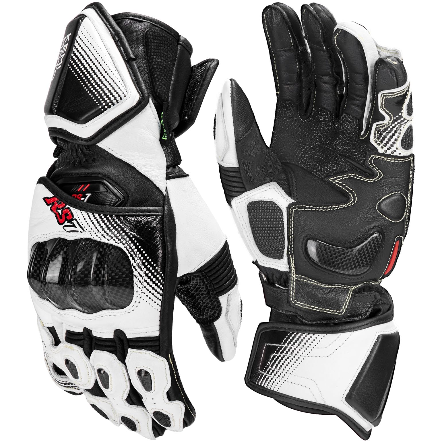 Leather Motorcycle Gloves – Kevlar Knuckle Protection
